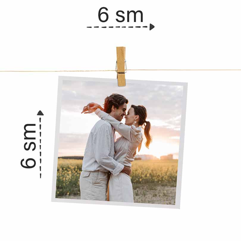 Square Mini Photo Print: 6x6 cm | Easy and Quick Order | Photomart.az