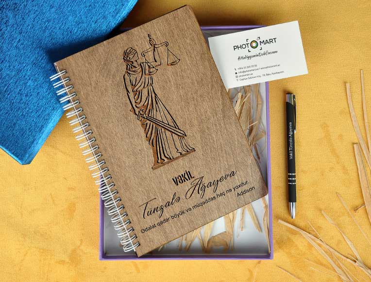 Wooden Notebook | Lawyer | Photomart.az