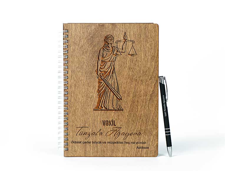Wooden Notebook | Lawyer | Photomart.az