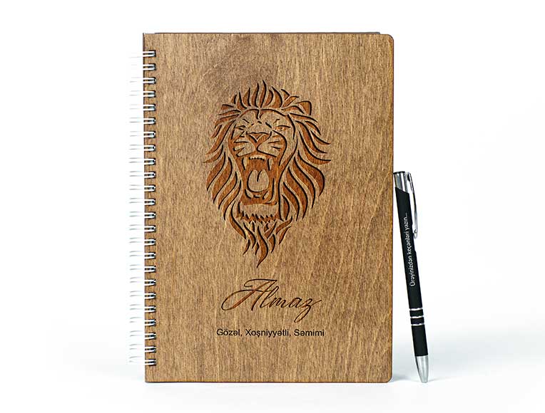 Wooden Notebook | Leo | Photomart.az