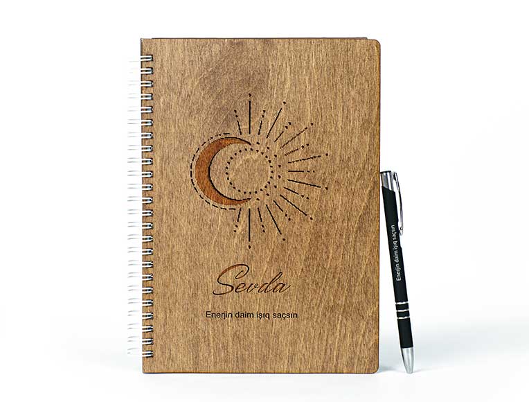 Wooden Notebook | Moonlight | Photomart.az