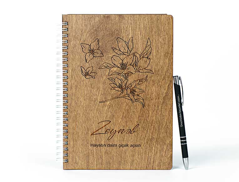 Wooden Notebook | Jasmin | Photomart.az