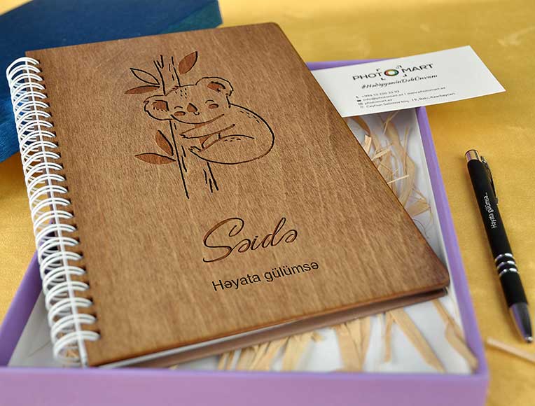Wooden Notebook | Koala | Photomart.az
