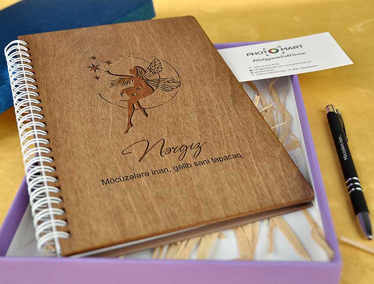Wooden Notebook | Fairy | Photomart.az