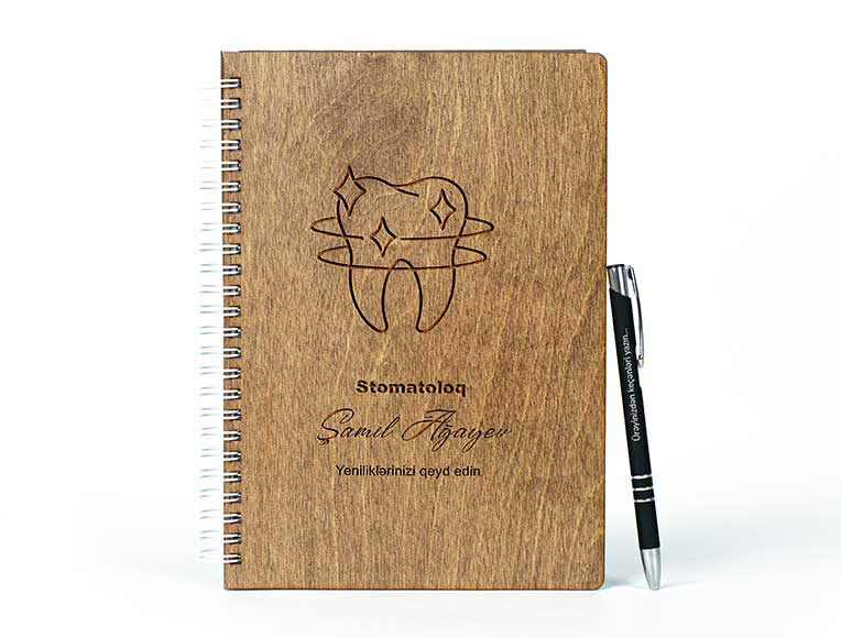 Assortments of Wooden Notebooks | Dentist | Photomart.az