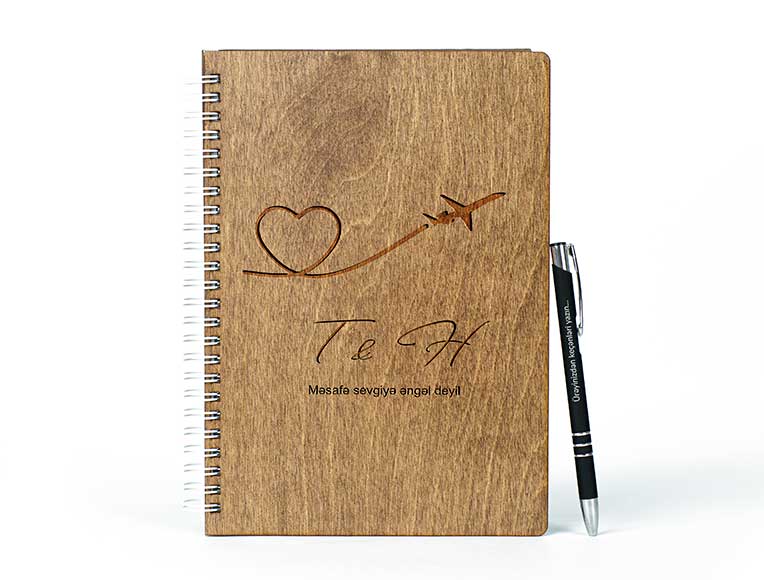 Wooden Notebook Price | Airplane | Photomart.az