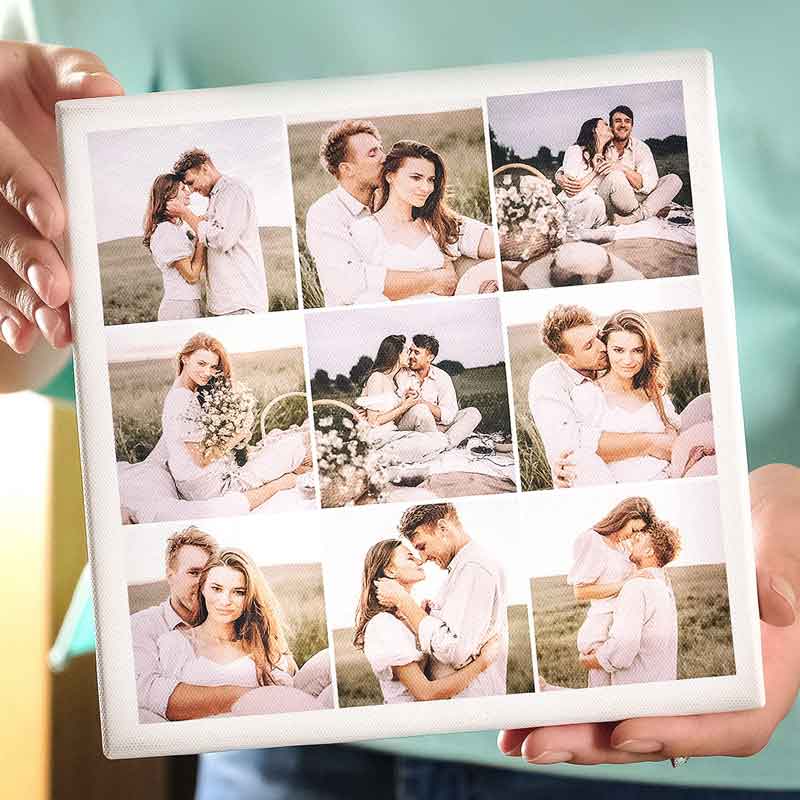 Custom Collage Canvas | Bring Together 9 Photos of Memories