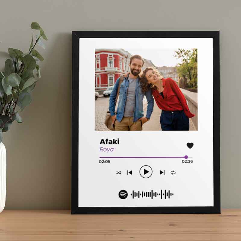Personalized Framed Prints with Spotify Code | Birthday Gifts Ideas